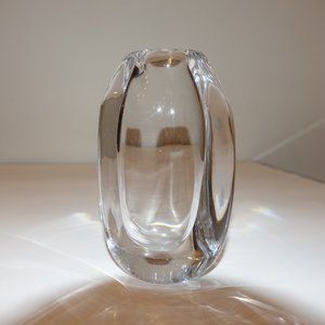 Kosta Boda Glass Vase Vintage Swedish Glass Signed Numbered by Goran Warff